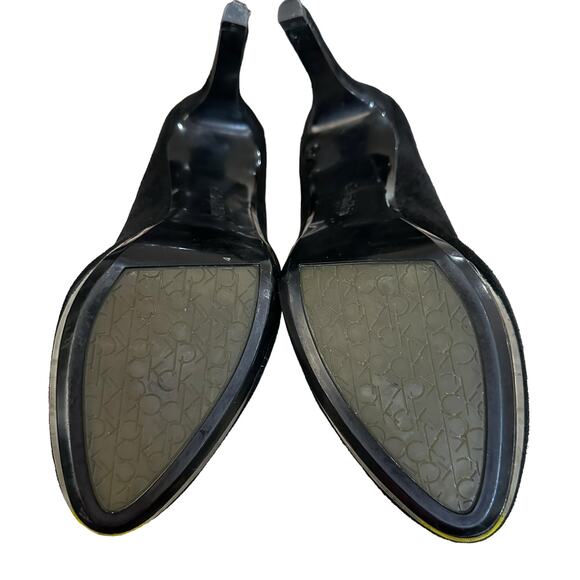 Calvin Klein Paulette size 9 women’s suede leather pumps almond toe 4” heel - Picture 8 of 9